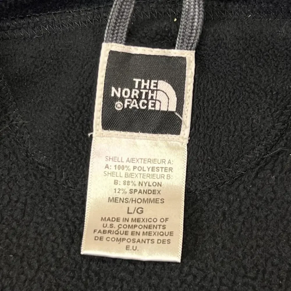 The North Face Jacket Mens Large Black Fleece Softshell Full Zip Pockets Outdoor